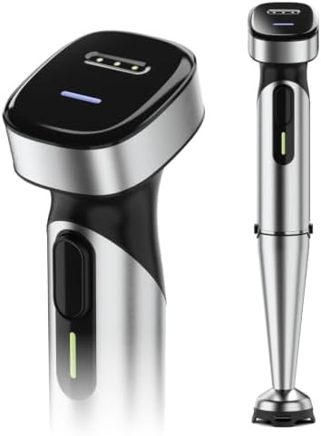 Cordless Handheld Blender with Rechargeable Battery