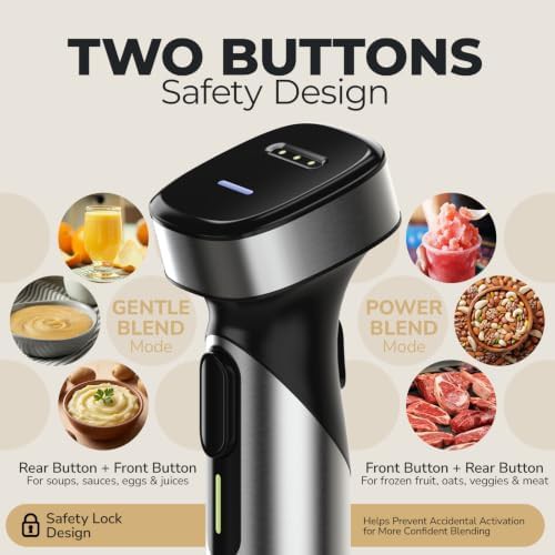 Cordless Handheld Blender with Rechargeable Battery — photo 3