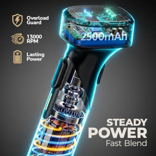 Cordless Handheld Blender with Rechargeable Battery — photo 4