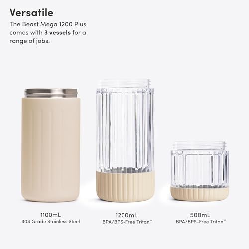 Beast Mega 1200 stainless steel countertop blender sand — photo 4