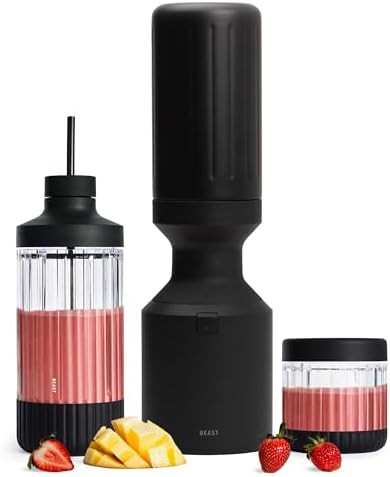 Beast Mega 1200 stainless steel countertop blender carbon black