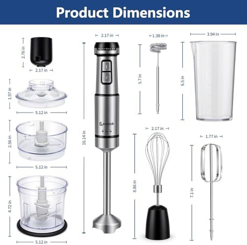 Twenty Speed 1200 Watt Stainless Stick Blender — photo 3