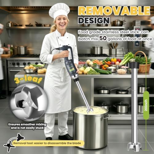 Heavy Duty Commercial Blender with 20 Inch Shaft — photo 3