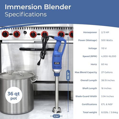 Professional 500W Soup Blender 16 Inch Shaft — photo 3