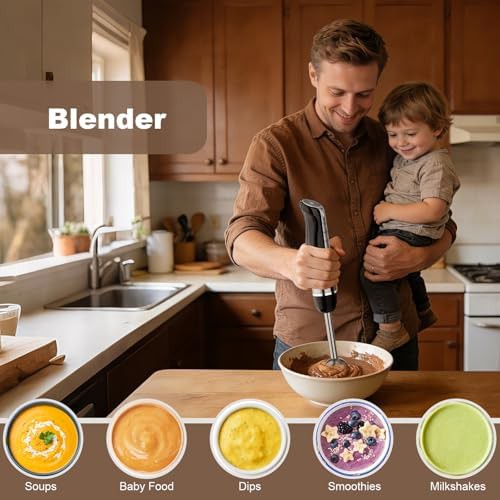 Portable six speed black hand blender set — photo 3
