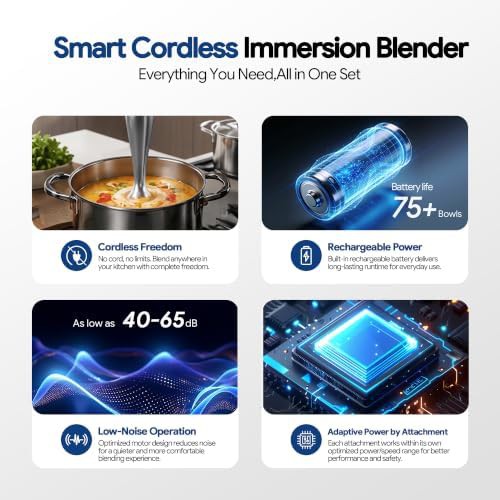 Three in One Cordless Smart Control Blender — photo 3